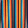 Ткани для перетяжки мебели - Дралон Гватемала /GUATEMALA полоса оранжевый, синий