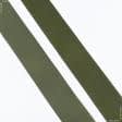 Ткани для одежды - Липучка Велкро пришивная жесткая часть цвет темная оливка 50мм/25м