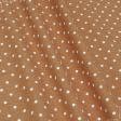 Ткани портьерные ткани - Декоративная ткань Севилла горох оранжевый