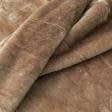 Ткани для верхней одежды - Мех коротковорсовый светло-коричневый