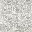 Ткани портьерные ткани - Декоративная ткань  эдем т. серый, фон сливочный