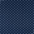 Ткани для пэчворка - Декоративная ткань Джойфул горох белый фон синий