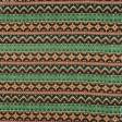Ткани для декоративных подушек - Гобелен Орнамент-97 зеленый,бордо,черный,оранж