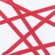 Тканини всі тканини - Декоративна кіперна стрічка ялинка червоно-бордова 20 мм