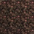 Ткани для декоративных подушек - Гобелен   ирина  фон черный цветочная вязь