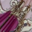 Ткани для платьев - Шифон принт фиолетовый