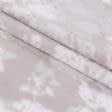 Ткани пледы - Плед флисовый 150х195 цветы бежевый