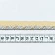 Тканини фурнітура для декора - Шнур окантувальний Корді / CORD колір сірий, молочний, золото 7 мм