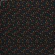 Тканини портьєрні тканини - Декоративна тканина лонета Хелас  сліди лап фон чорний