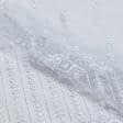 Ткани для одежды - Тюль вышивка Жозефина белый