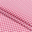 Ткани для штор - Декоративная ткань Клетка мелкая розовая