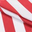 Тканини всі тканини - Дралон смуга /LISTADO колір молочний, червоний