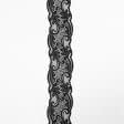 Тканини для скрапбукінга - Декоративне мереживо Мелані чорний 10.5 см