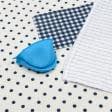 Ткани готовые изделия - Фартук Горох синий в комплекте полотенце и прихватка