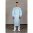 Ткани защитные костюмы - Халат медицинский одноразовый на завязках ламинированный спанбонд (сшивной) 2XL