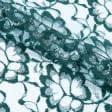 Тканини ненатуральні тканини - Гіпюр з люрексом темно-зелений