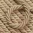 Тканини шнур декоративний - Шнур Глянцевий бежевий, пісок d=9 мм