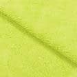 Тканини мікрофібра - Мікрофібра універсальна для прибирання махра гладкофарбована колір лайм