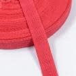 Тканини фурнітура для дома - Декоративна кіперна стрічка ялинка червоно-бордова 20 мм
