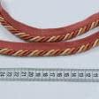 Ткани шнур декоративный - Шнур окантовочный глянцевый цвет терракотовый,оранжевый, св.золото d =9 мм
