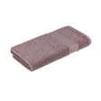 Ткани махровые полотенца - Полотенце махровое з бордюром 50х90 темно-сиреневое