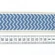 Тканини для дому - Бордюр Трейп /TRAPE зиг-заг синій фон крем 50 мм (25м)