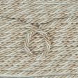 Ткани шнур декоративный - Шнур Глянцевый меланж белый, бежевый, песок  d =8 мм