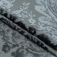 Ткани портьерные ткани - Велюр жаккард Виченца серый