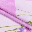 Ткани хлопок смесовой - Бязь набивная ГОЛД HT розовая