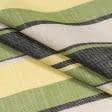 Тканини для сорочок - Платтяна смужка зелений/жовтий/чорний