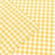 Тканини готові вироби - Скатертина "ПЕПІТА" клітинка жовтий абрикос 140/180 см