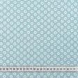 Тканини бавовняні сумішеві - Тканина для скатертин жакард Нураг  колір бірюза СТОК