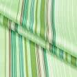 Тканини для костюмів - Котон-сатин CILEGIA принт смужка салатова/бордова/біла/зелена