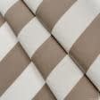 Тканини портьєрні тканини - Дралон смуга /LISTADO колір молочний, сірий