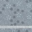 Ткани для постельного белья - Бязь набивная ГОЛД DW цветы серый (компаньон 179730)