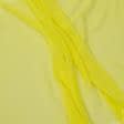 Ткани шелк - Шифон натуральный стрейч желтый