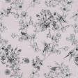Тканини для декоративних подушок - Декоративна тканина лонета Пташиний рай св.рожевий