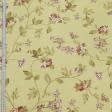 Ткани для римских штор - Декоративная ткань Саймул Бемптон цветы средние терракотовые