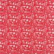 Тканини для дому - Скатертина новорічна Лонета / Чарівне Різдво , фон червоний 135х135 см (175793)