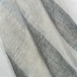 Тканини гардинні тканини - Тюль льон Ароя  смуга чорний