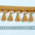 Ткани фурнитура для декора - Бахрома солар кисточка яркое золото