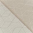 Тканини портьєрні тканини - Декоративна тканина Гексагон геометрія бежевий