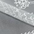 Ткани для драпировки стен и потолков - Тюль микросетка вышивка Тиана цвет бело-молочный с фестоном