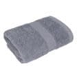 Ткани махровые полотенца - Полотенце махровое с бордюром 40х70 см серый