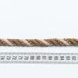Тканини шнур декоративний - Шнур Базель колір оливка-рожевий d=10мм