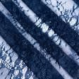 Ткани для блузок - Гипюр французский темно-синий