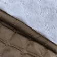 Ткани для одежды - Синтепон 100g термопай 3см*3см с подкладкой 190т коричневый