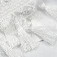 Тканини фурнітура для декора - Бахрома бріджит китиця біло-молочний