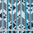 Тканини бавовняні сумішеві - Декоративна тканина Каюко смужка-графіка синій, чорний