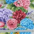 Тканини для столової білизни - Тканина рушникова рогожка квіти